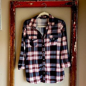 Red, white and blue Flannel